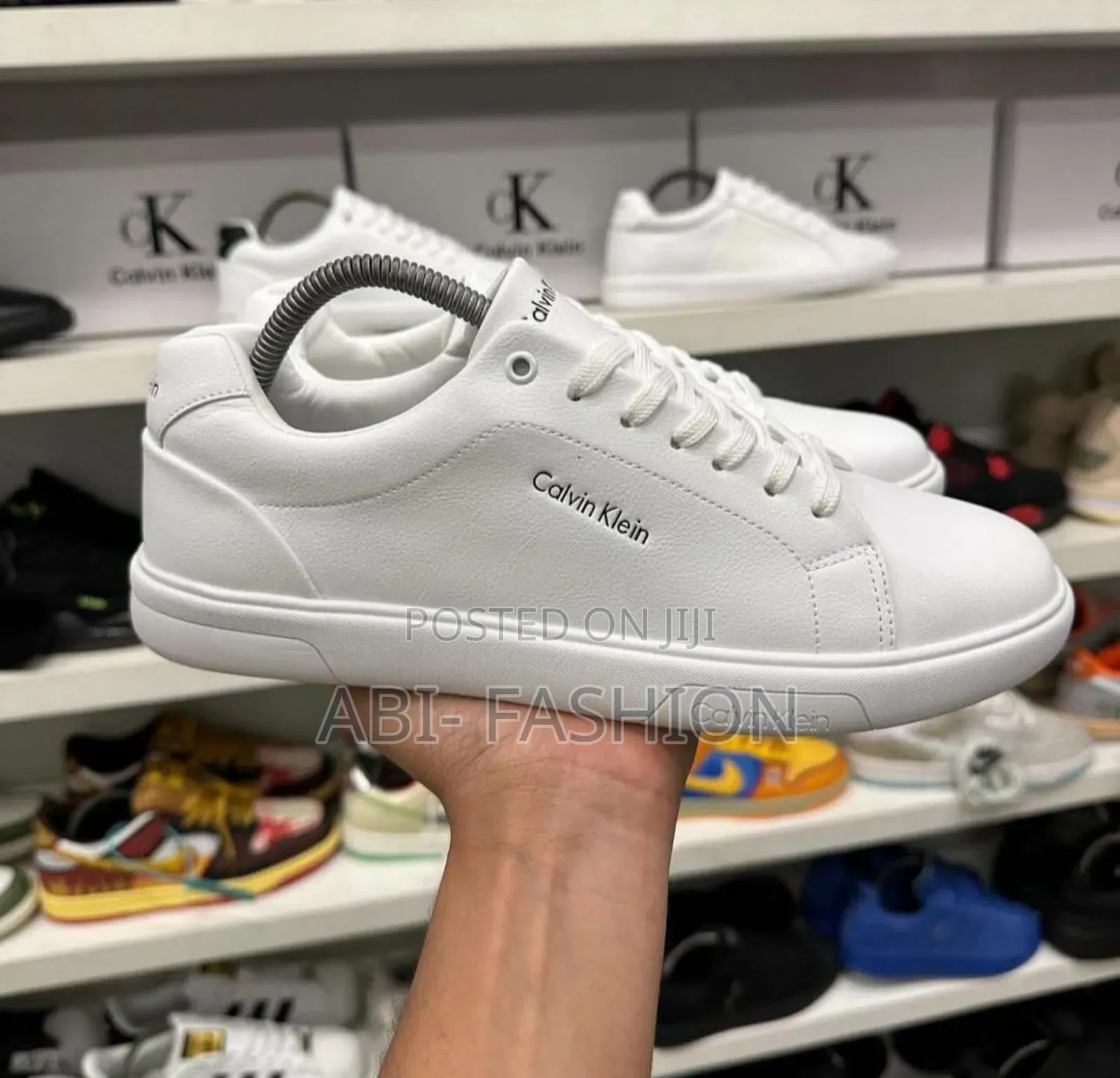 Calvin Klein Men's Leather Sneakers Shoes