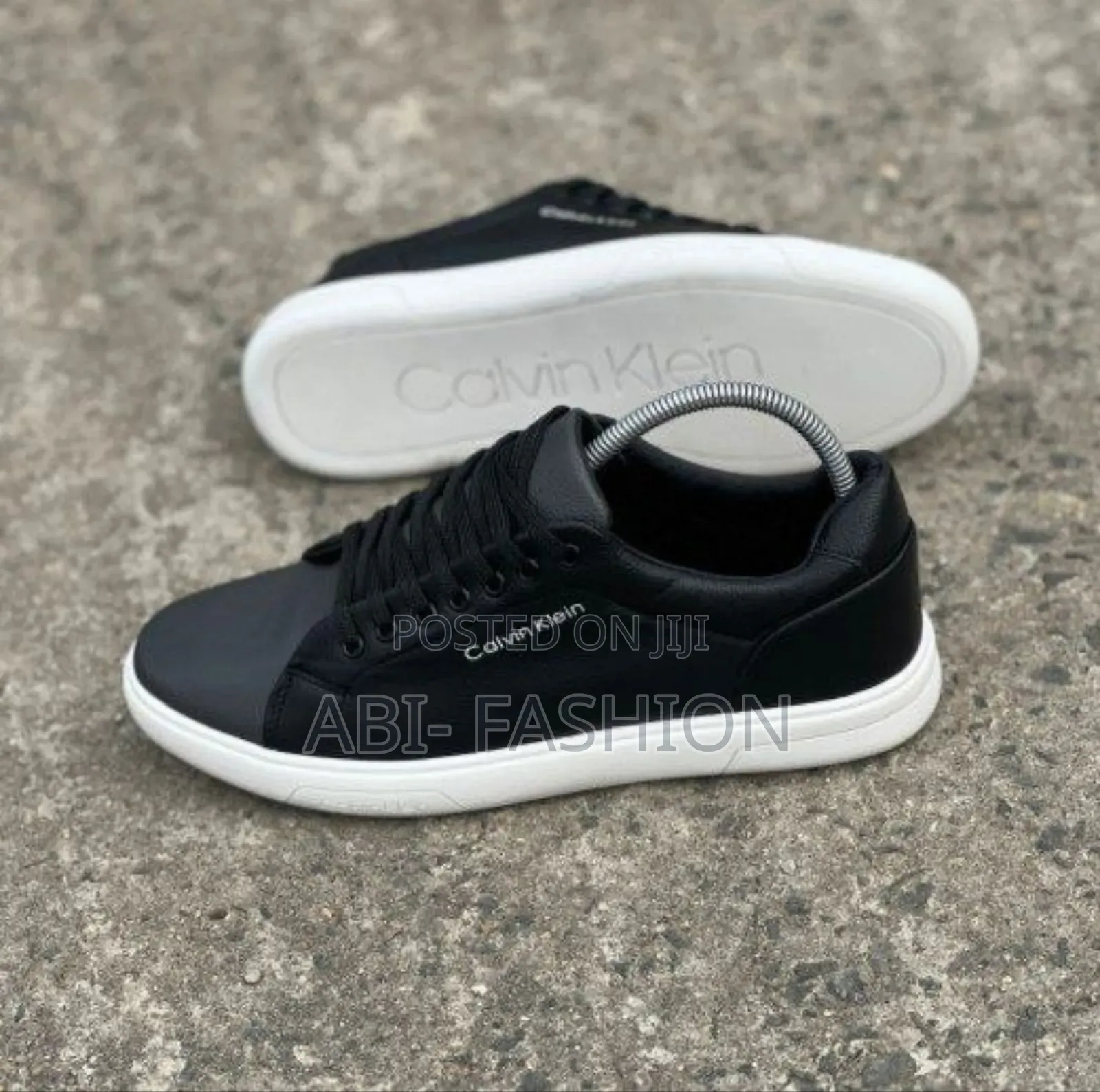 Calvin Klein White Sole Leather Mens