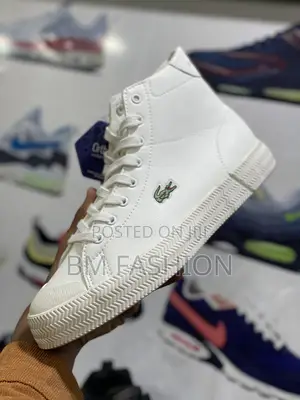 Lacoste Mid White Mens Quality Stylish Trendy Boots