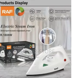 Raf Electric Steam Iron (Model: R.1808b) – 1200w Power