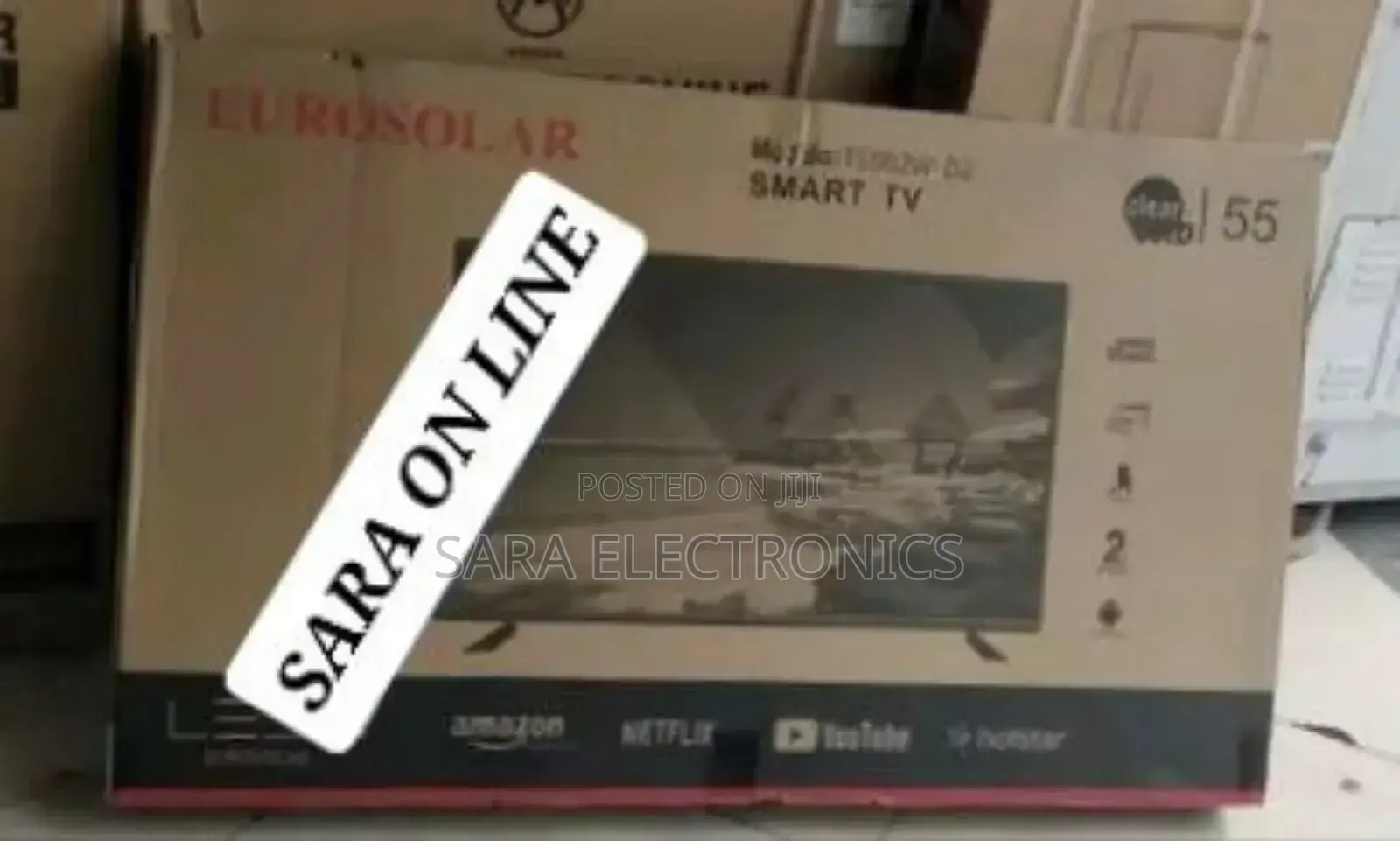 Eurosolar 55" Smart Tv New 2025 ☆☆10year Warranty Free Delivery