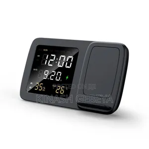 Rise Digital Alarm Clock and Wireless Charger