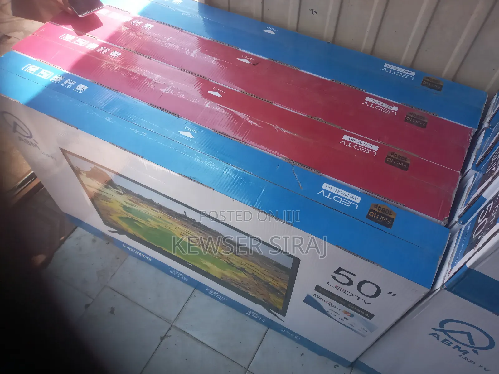 Emingtek 55 Inch Android 14 Frameless Screen Bult in Stablizer Buil