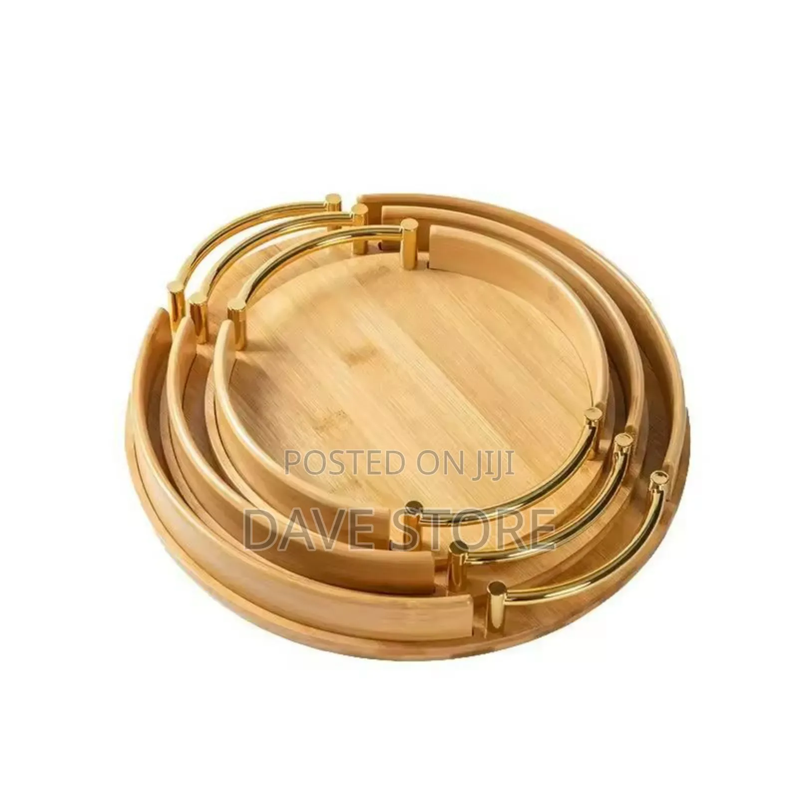  3 PCS Bamboo Pallet Food Tray