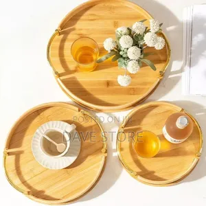  3 PCS Bamboo Pallet Food Tray