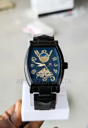 Aokulasic Automatic Mechanical Watc With a Black Case