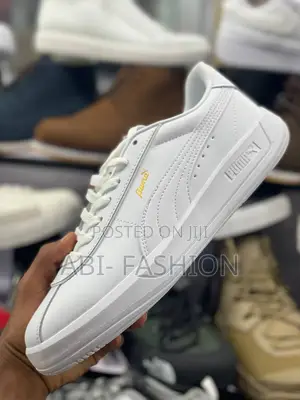 Puma Mens Casual Leather Flat Shoe