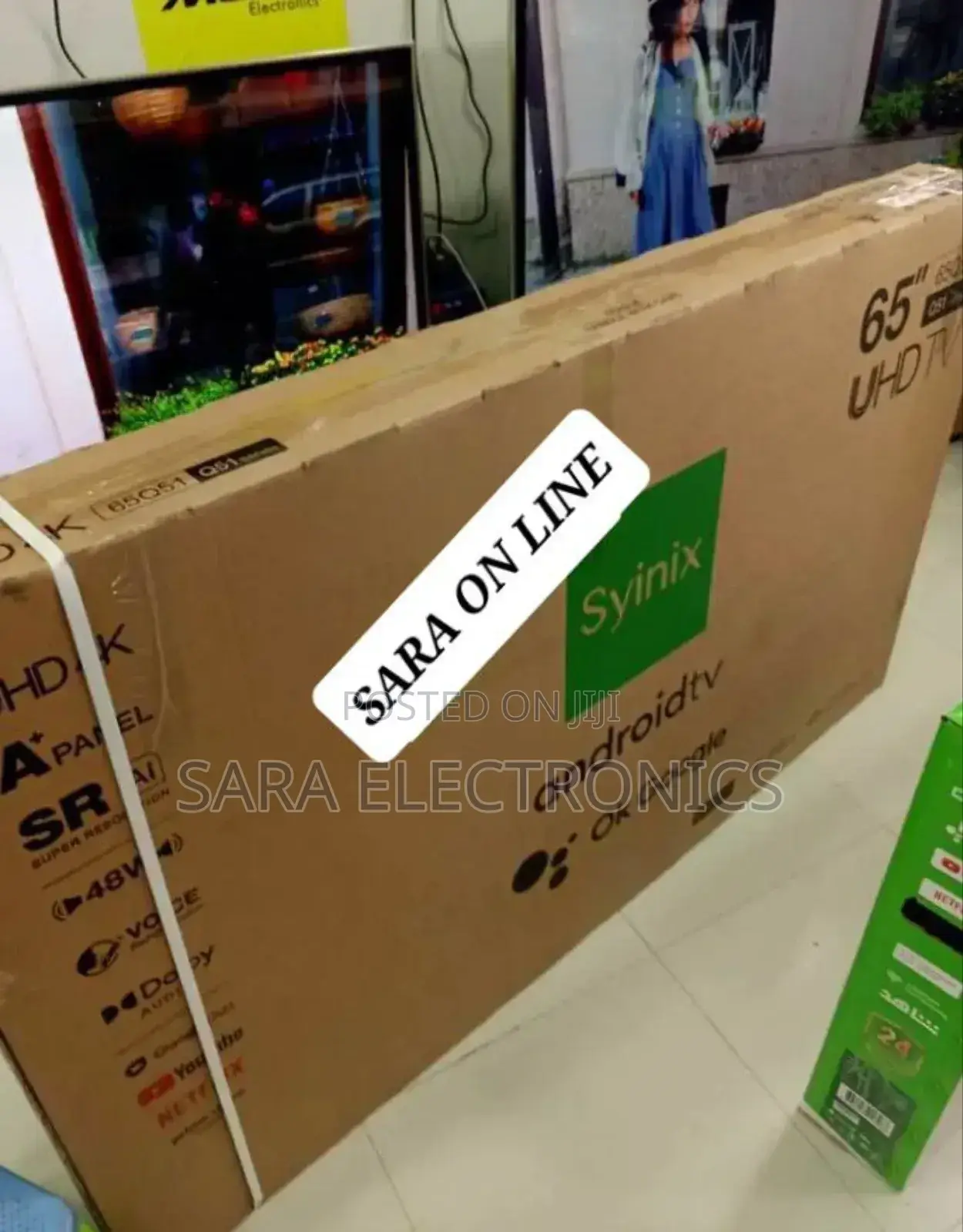 Syinix 65" Uhd Q51 A+Panel Tv <<New Model >>Free Delivery