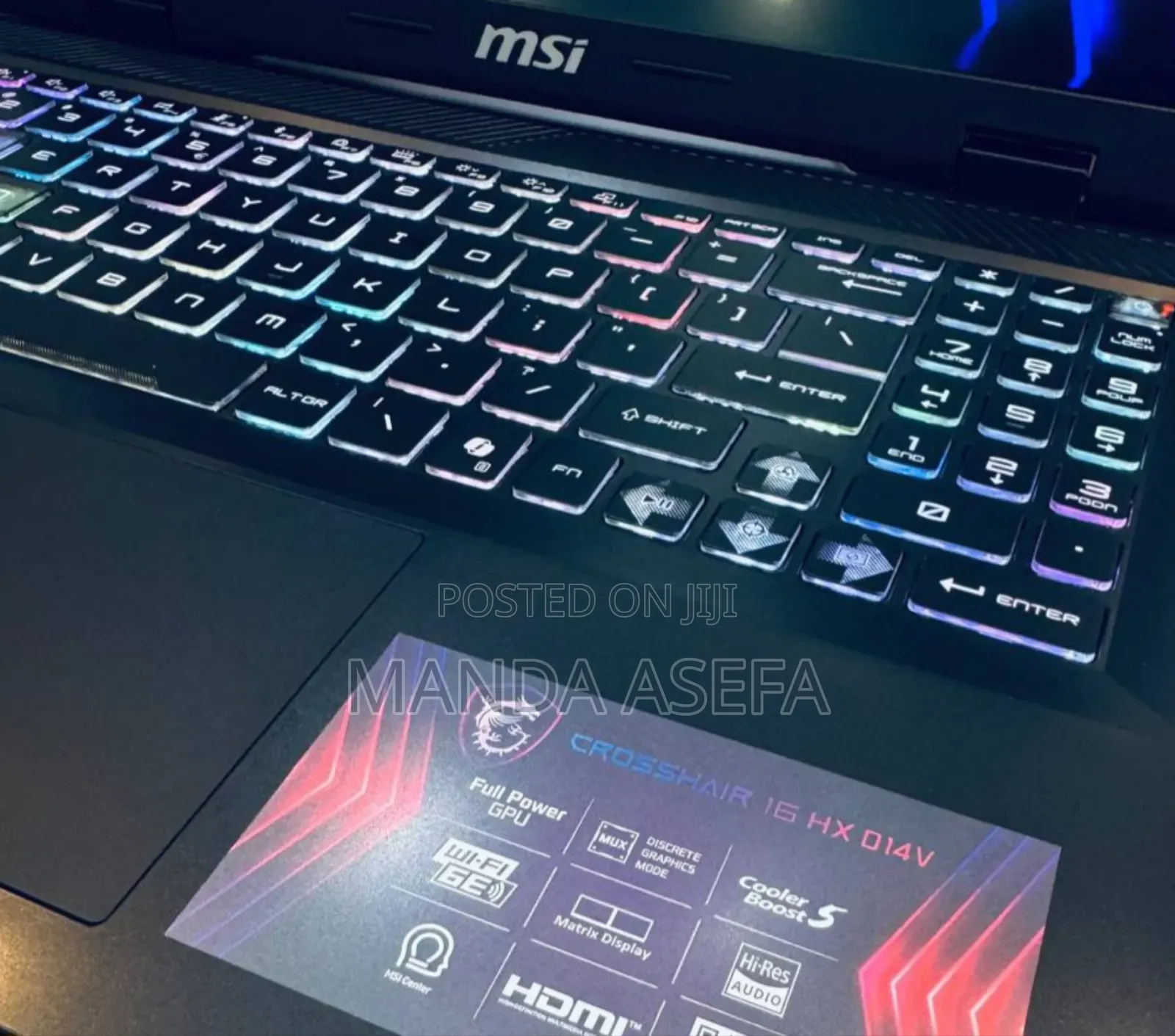 New Laptop MSI 16GB Intel Core I7 SSD 1T