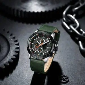 Naviforce Watch for Men High Quality Leather Business Wristwatches