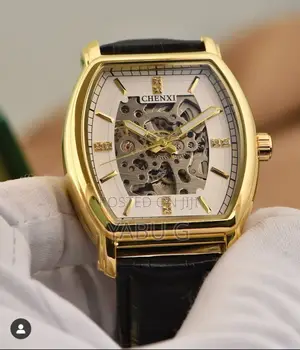 Chenxi Men's Leather Hollow Out Luminous Business Automatic Watch