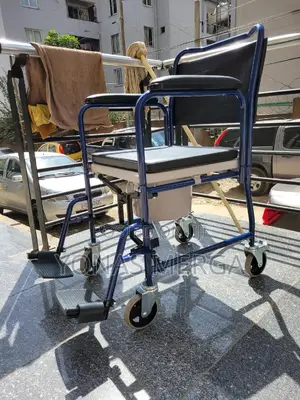 Toilet Chair#Commode/Hygienic Easy to Clean/Easily Assembled or Stored