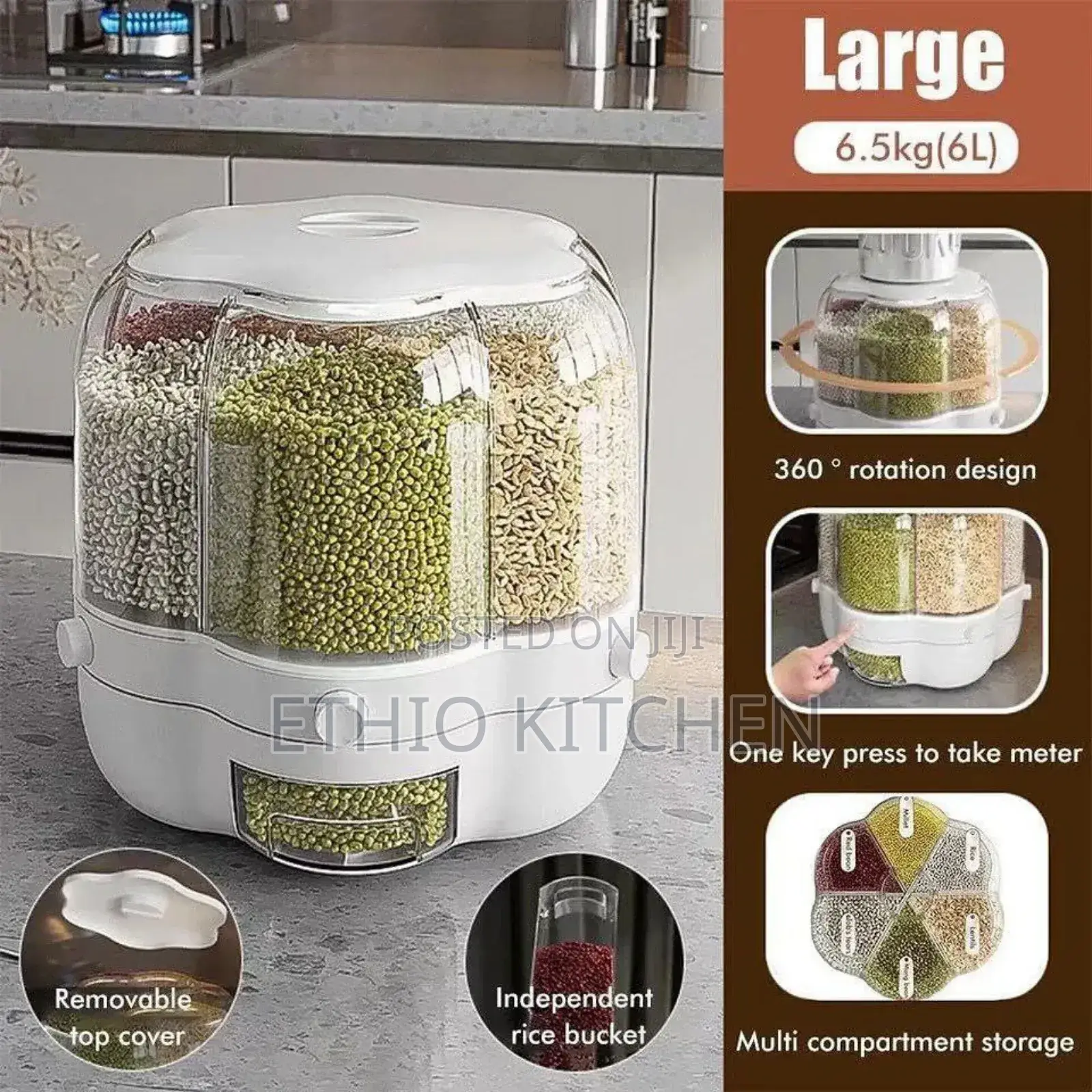 360° Rotating Grain Storage