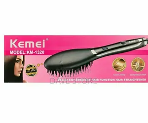 Kemei Professional Hair Straightener Brush