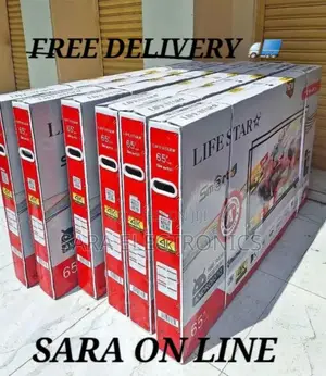 ♤♤Life Star 65" Smart Tv <New 2025 >>10year Warranty Free Delivery