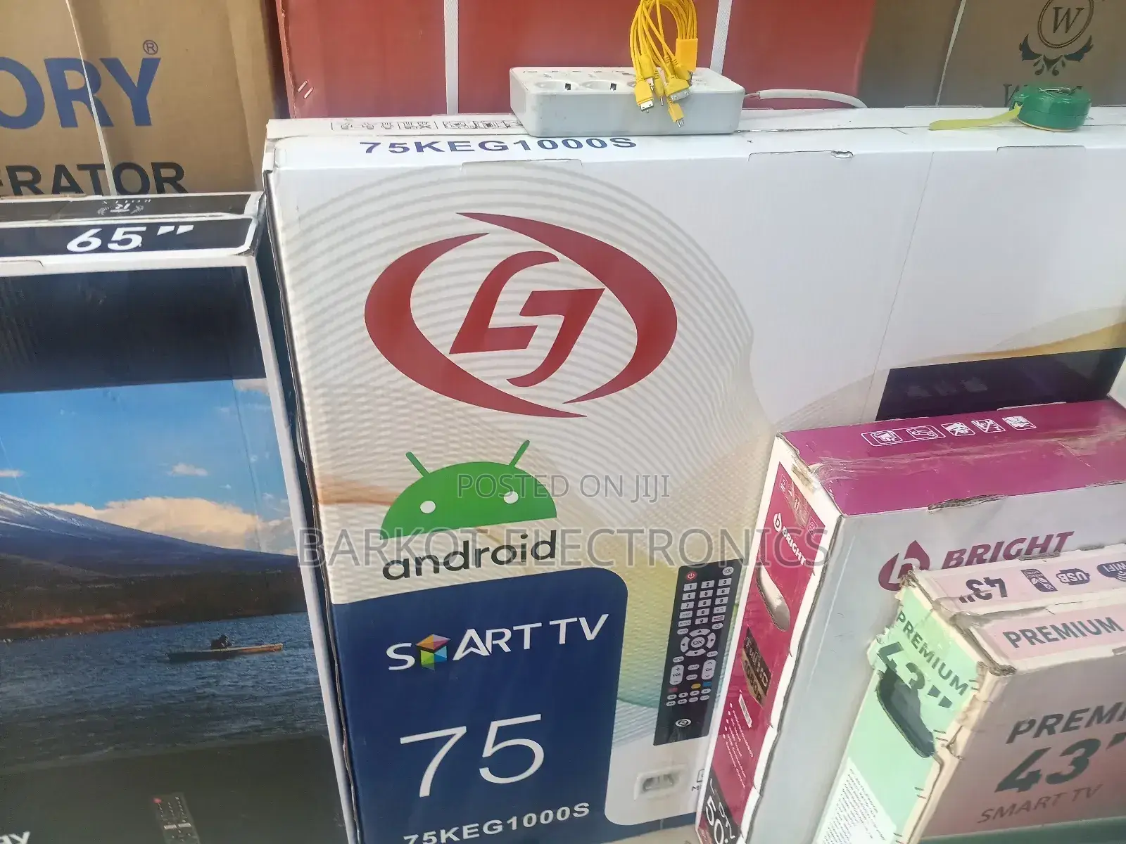 Lge Smart Tv 75,Inch4k Andrayd Boubel Gelass