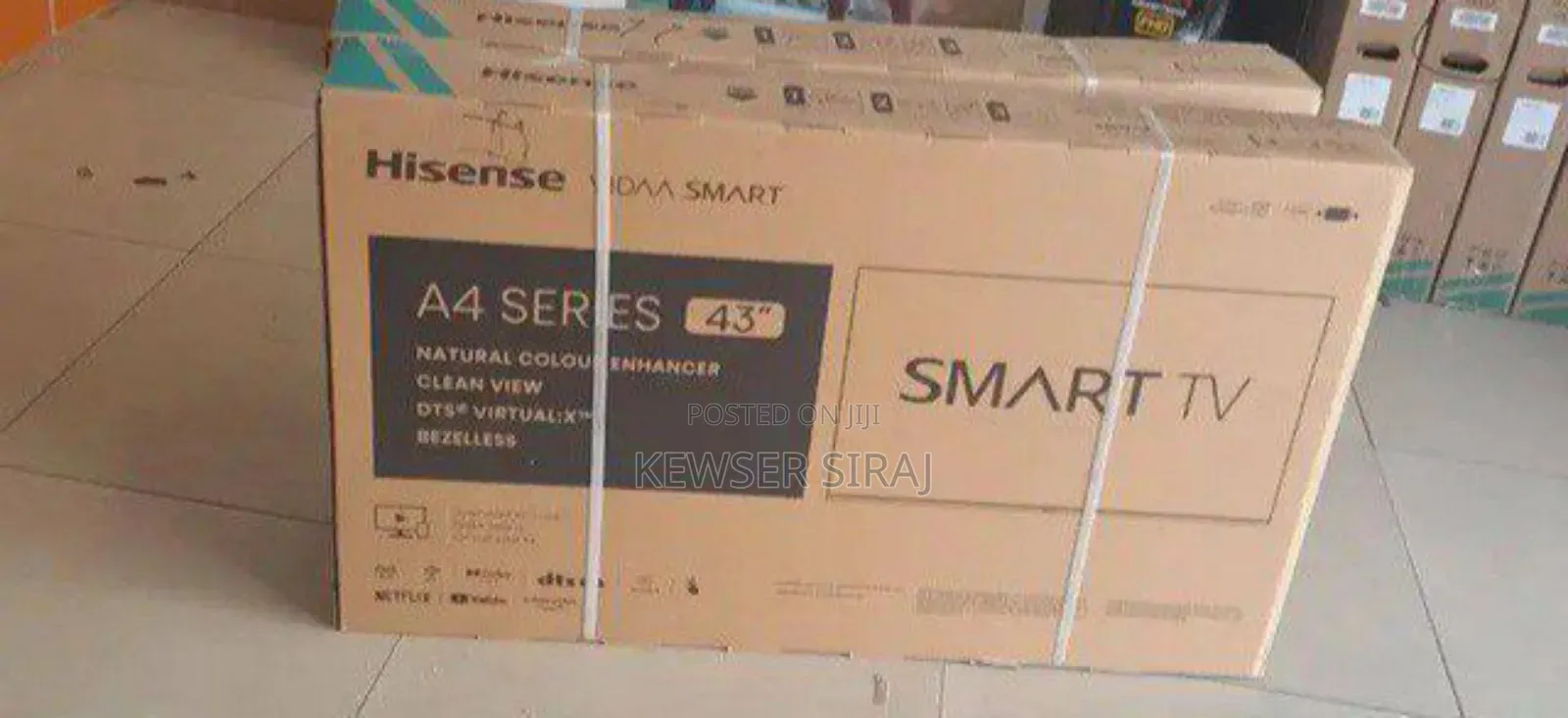 Hisense Tv 43inch Vidda Smart Android Sigil Screen