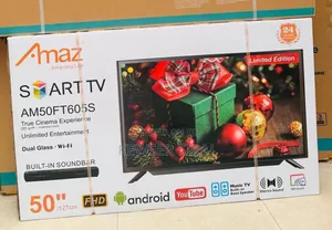 Amaz 50inch Tv Smart Android Double Glass Hi Fi Ultra Hd Quality
