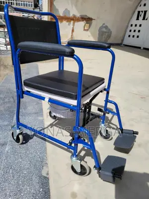 Multipurpose Commode Wheelchair檸肉toilet Chair氟怪locking Caster Wheels