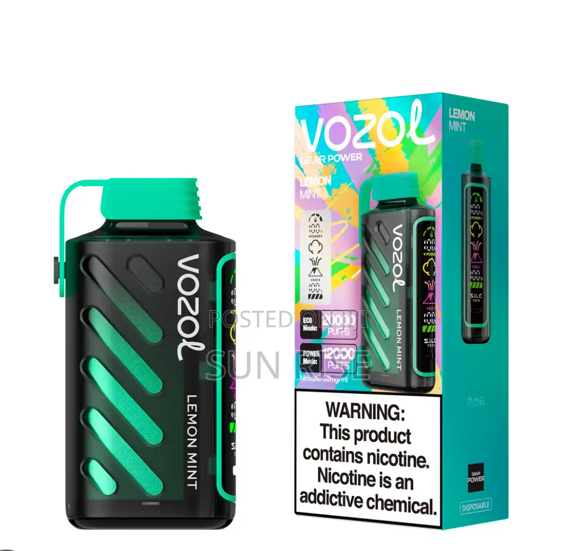 Vozol 20000 Puff Vape Lemon Mint Flavor in Addis