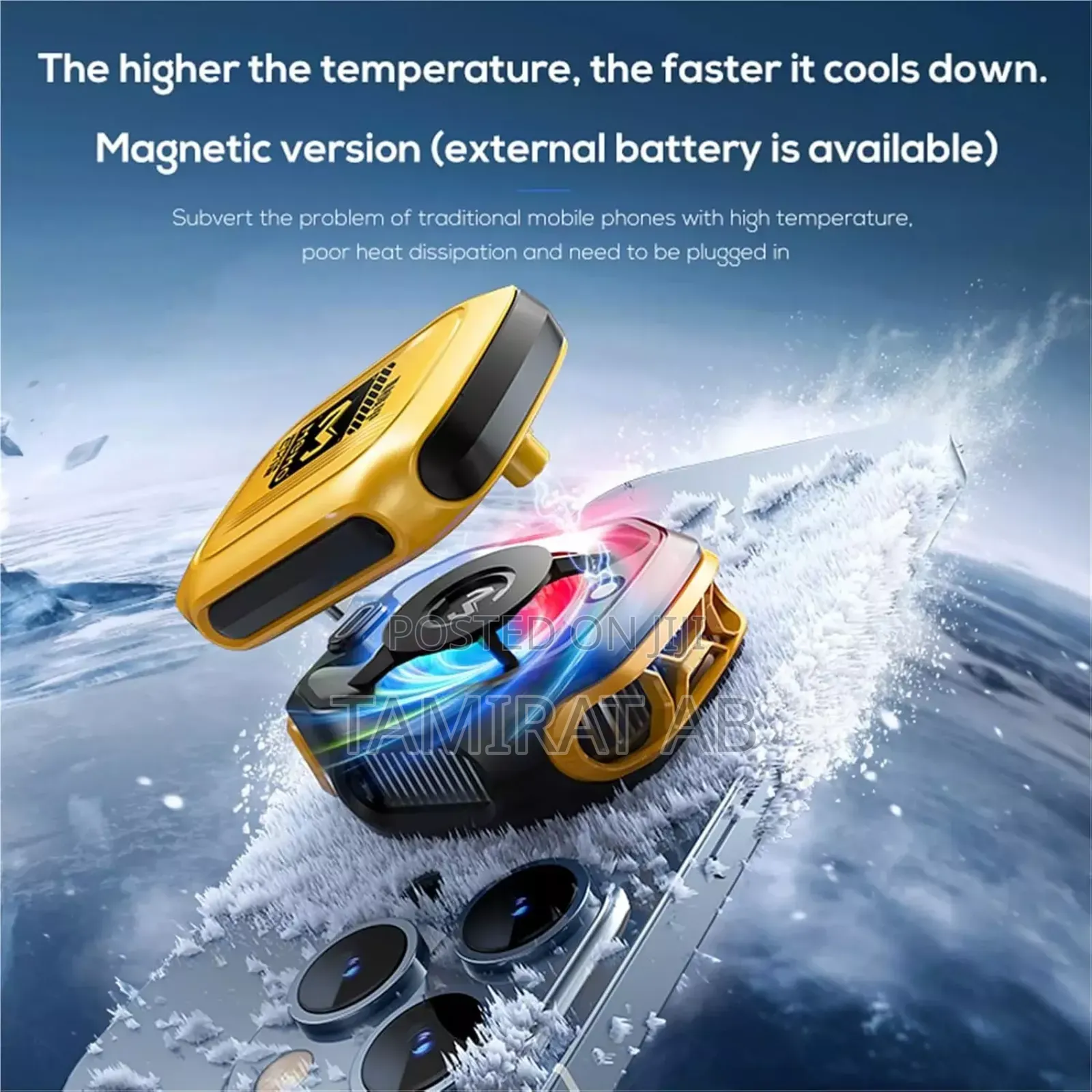 Memo Cx12 Magnetic Phone Cooler–10w Radiator With Rechargeable Battery