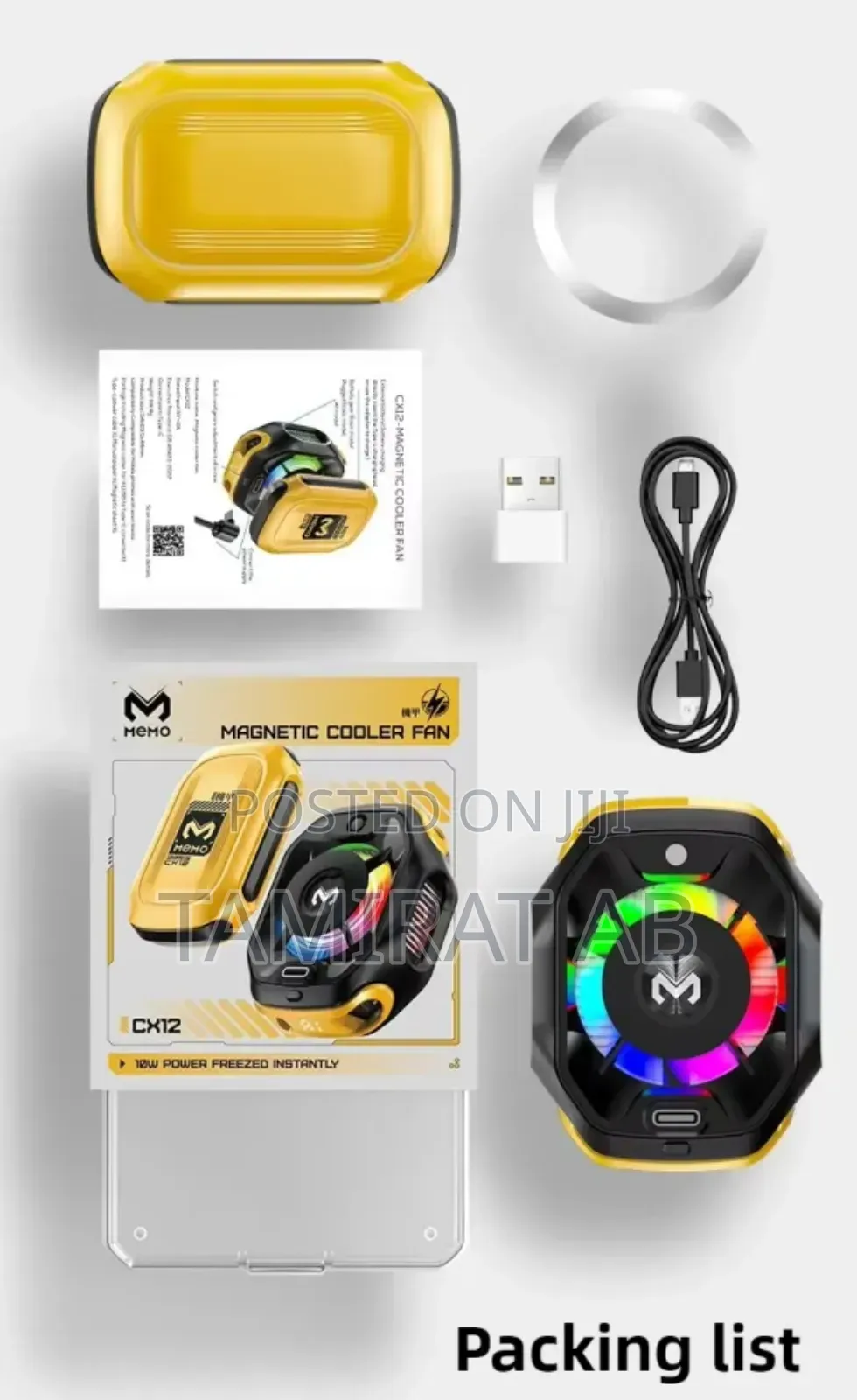 Memo Cx12 Magnetic Phone Cooler–10w Radiator With Rechargeable Battery