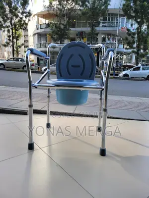Commode Toilet Chair Is Made of Steel With Silver絢1toilet/Shower Kit's