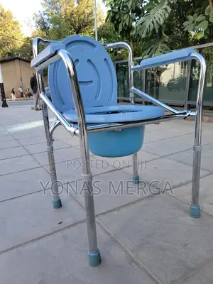 Commode Chair巨侖toilet Chair, Pot Has Capacity of 3-5 L,Chrome Plated