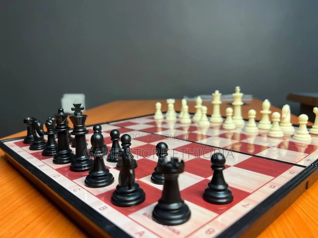 Magnetic Chessboard Checkers Backgammon ማግኔቲክ ቼዝቦርድ