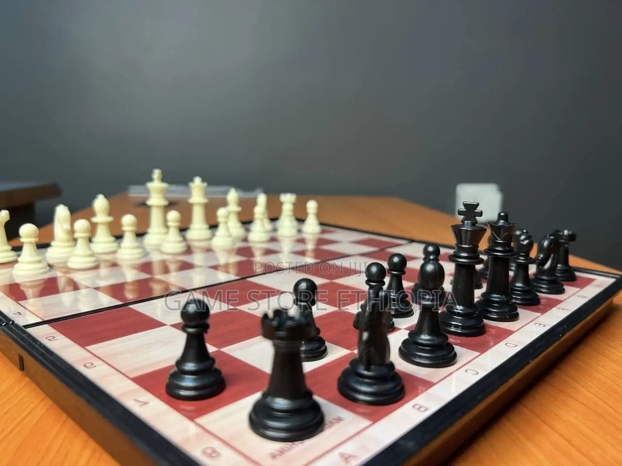 Magnetic Chessboard Checkers Backgammon ማግኔቲክ ቼዝቦርድ
