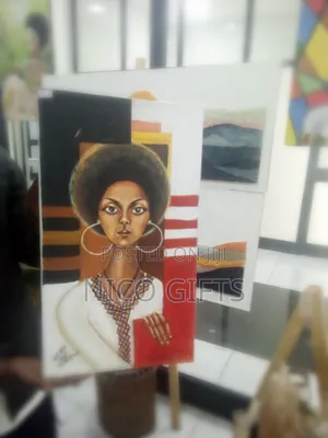 Ethiopian Woman Painting