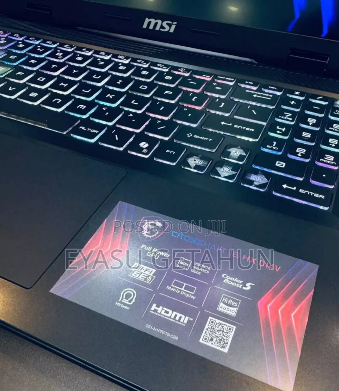 New Laptop MSI Crosshair 15 16GB Intel Core I7 SSD 1T