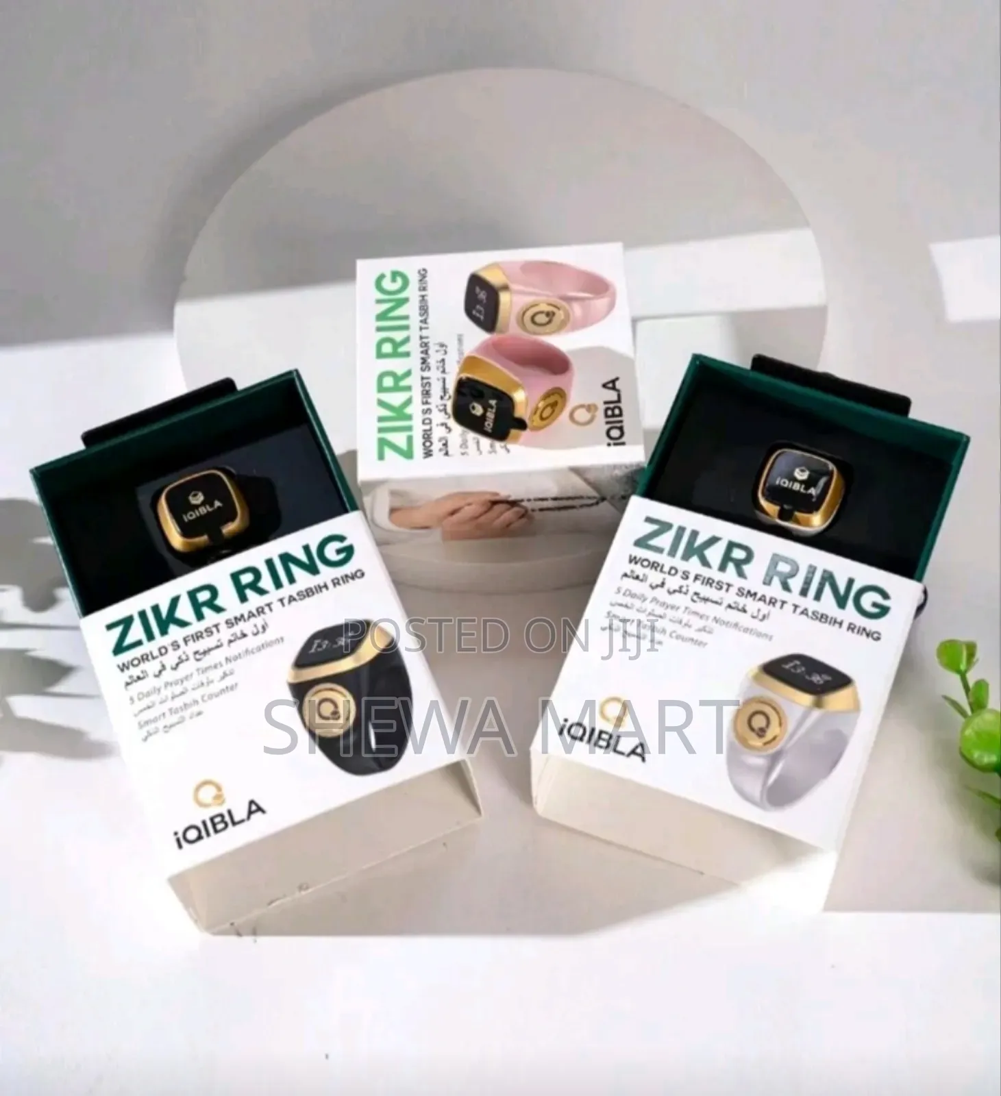 Fashionable Smart Prayer Ring, Counting Ring, Tasbih, 5 Time Reminders