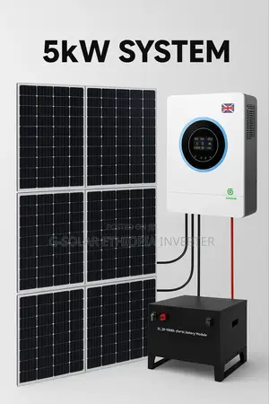 5kw Srne Hybrid Inverter + 5.12kwh Lithium Battery – Complete Solar