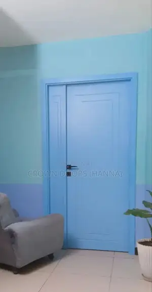 Crown Door Made of Natural Stone Wooden Fiber.Luxury Water Proof Doors