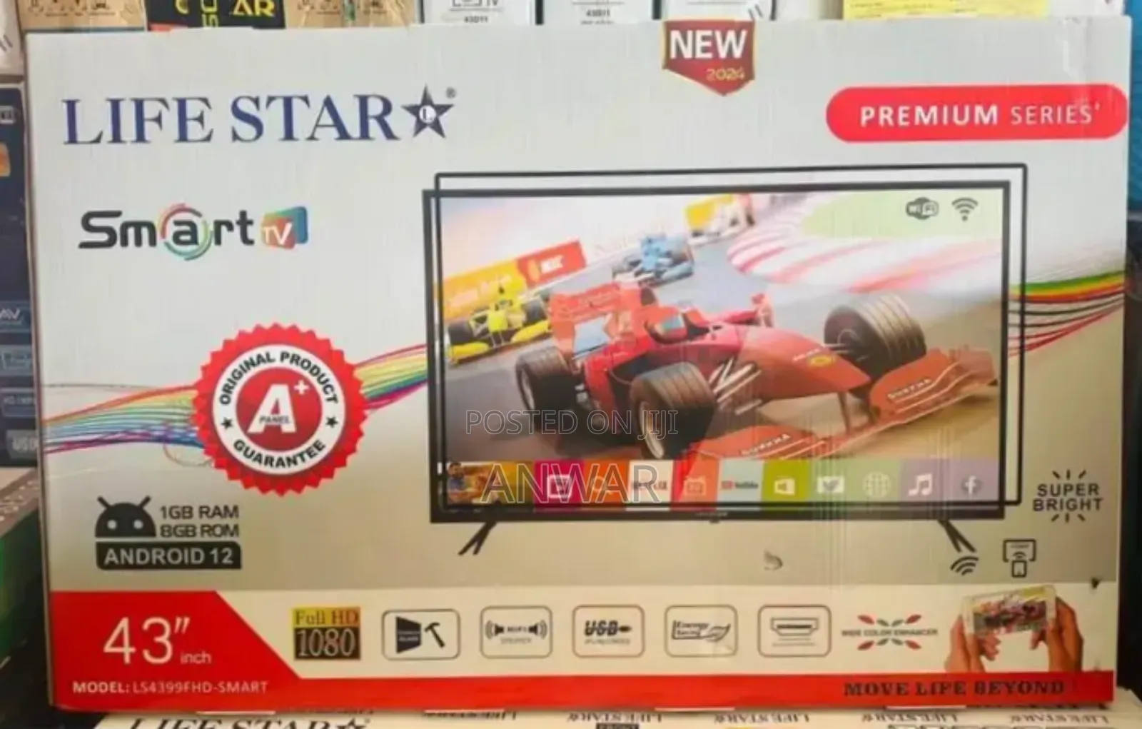 Life Star 43" New 2025 Smart Tv