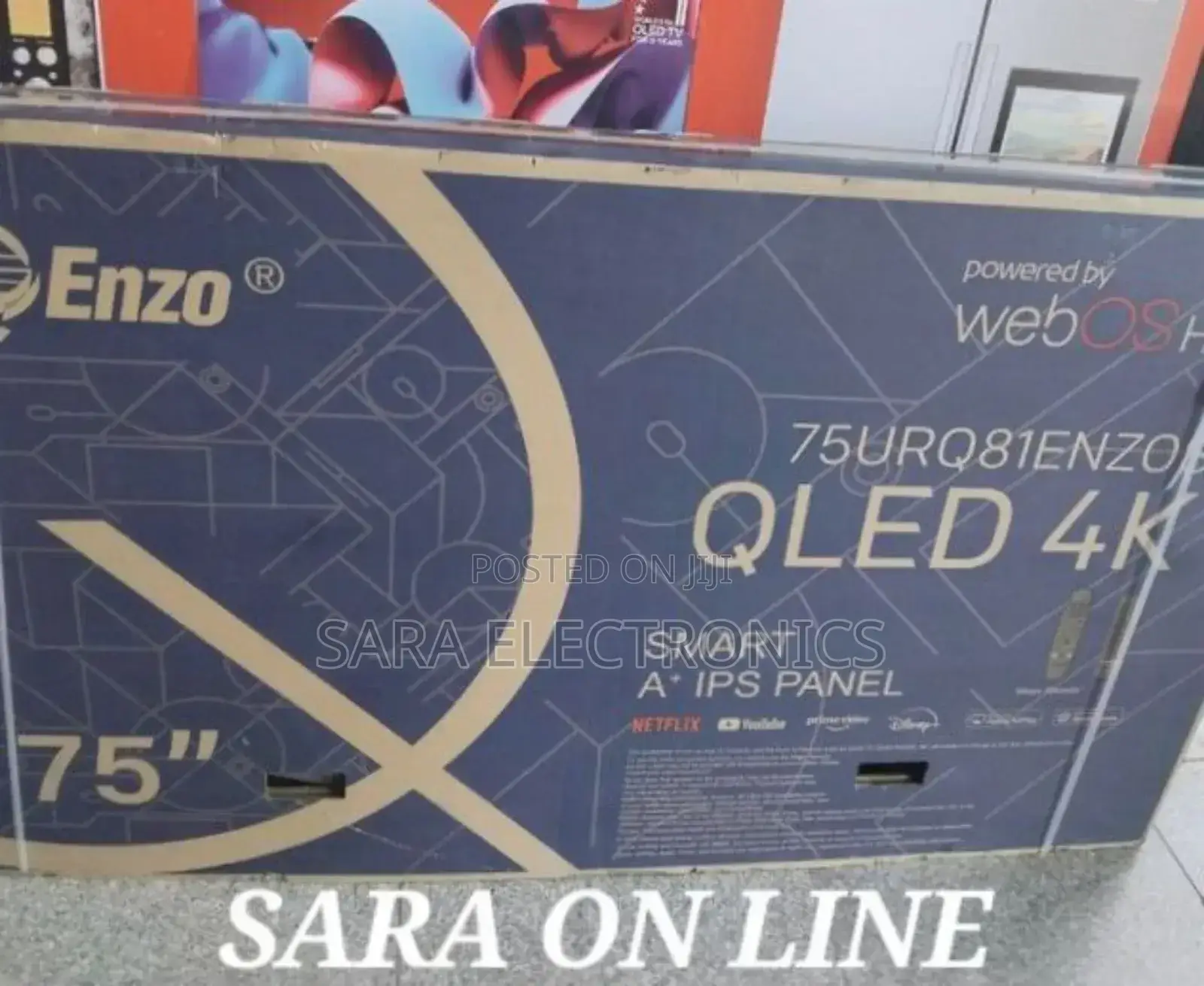 >Enzo 75" Qled Webos Tv *New Model * 10year Warranty Free Delivery