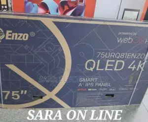 >Enzo 75" Qled Webos Tv *New Model * 10year Warranty Free Delivery
