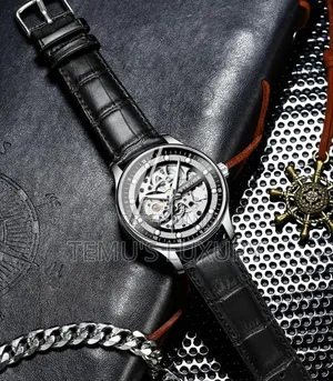 Tevise Automatic Mechanical Watch Men's Luxury Business Leather Strap