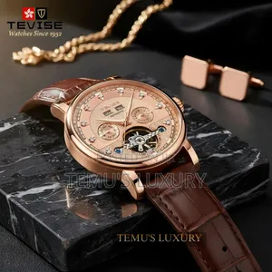 Original Tevise Self-Winding Watch | Premium Leather Strap Best Price!