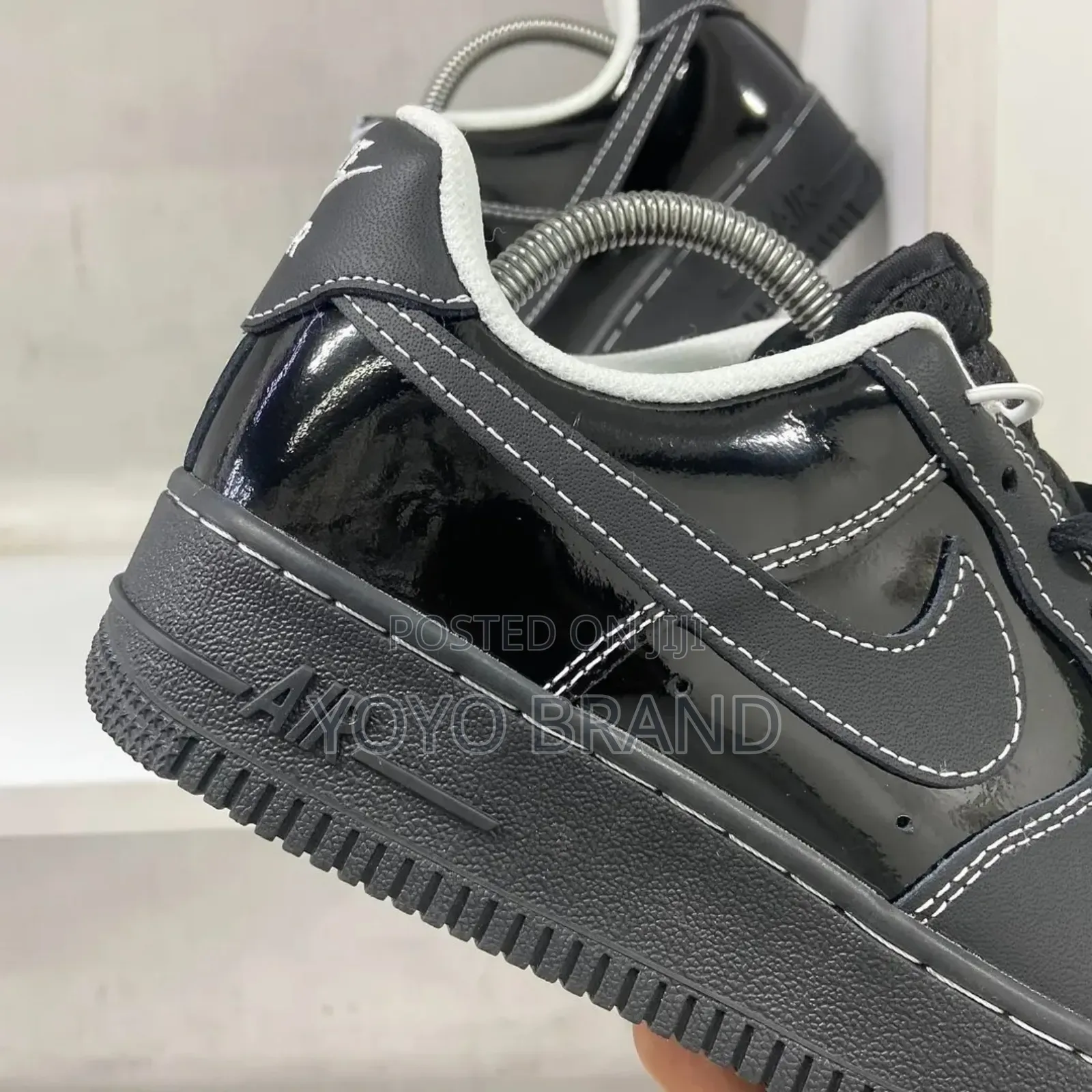 New Nike Air Force Coustom Black Fashion Shoes