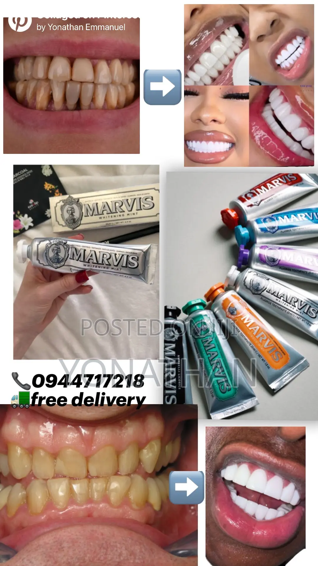 Marvis Teeth Whitening Mint ትልቁ