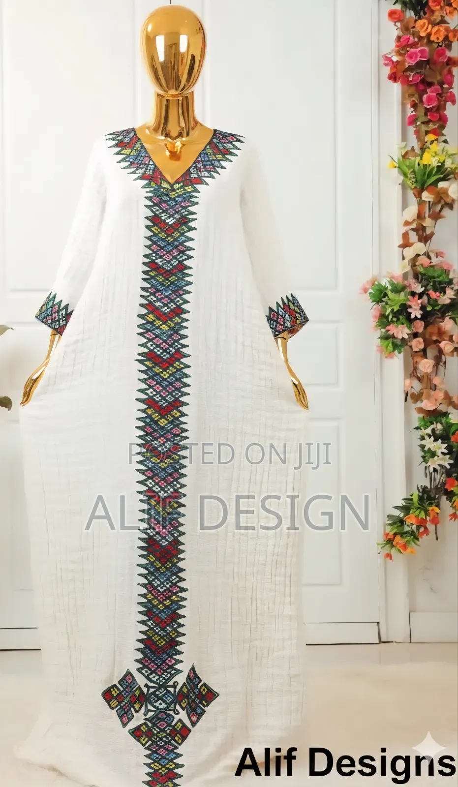 Colorfull Habeshan Traditional Clothes Habesha Kemis