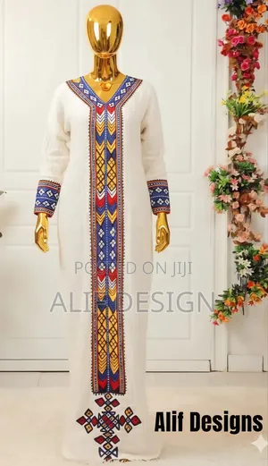Colorfull Habeshan Traditional Clothes Habesha Kemis