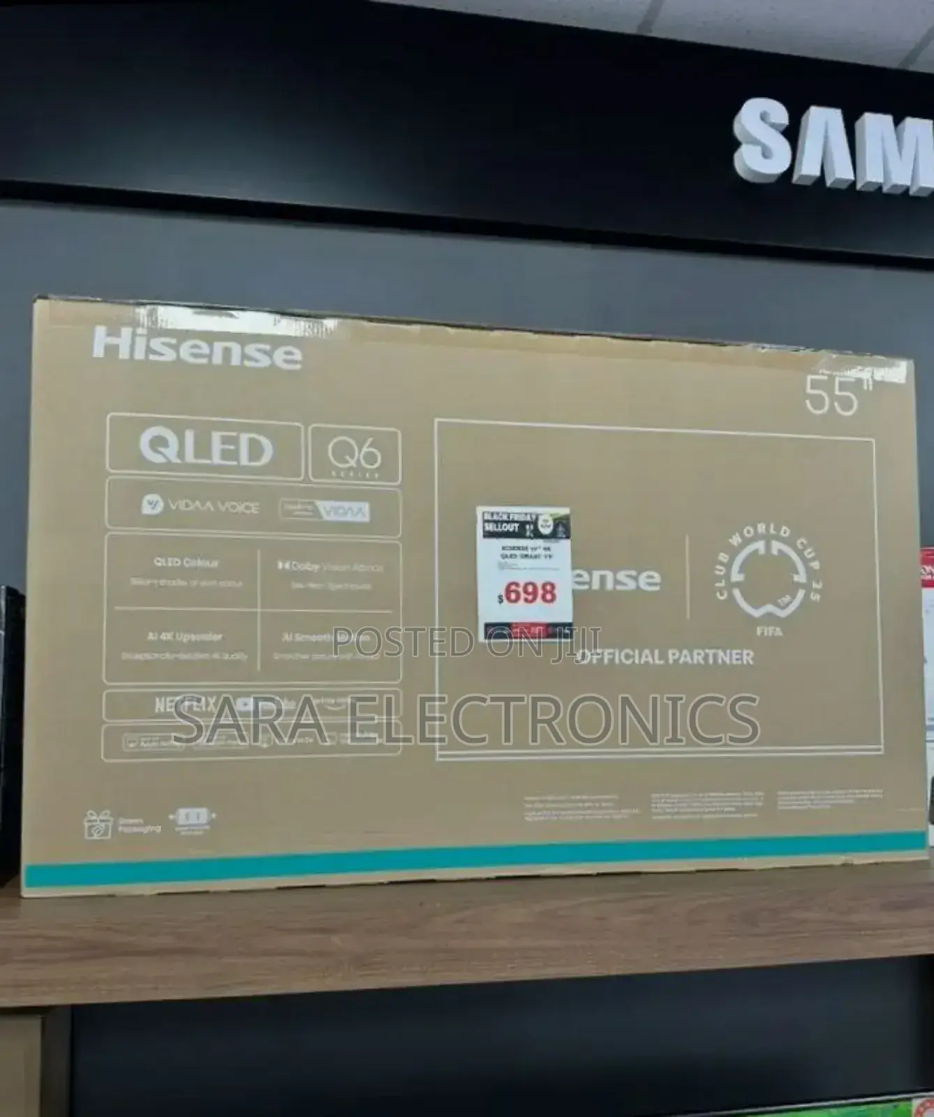 ◇Hisence 55" Qled Seriestv*New Model*10year Warranty Free Delivery