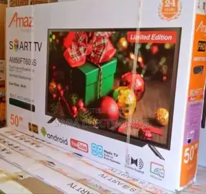 ♤Amaz 50" Smart Tv ◆ New Model ◇ 10year Warranty Free Delivery
