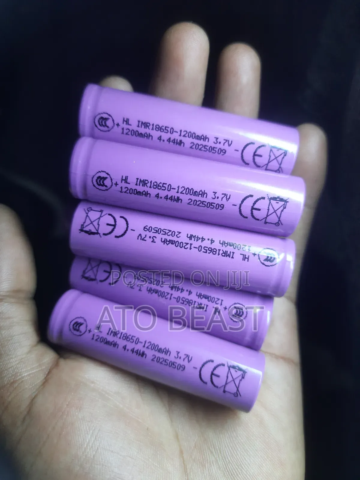 18650 Hl Imrmah Rechargeable Lithium-Ion Batteries 1200 Mah Battery.