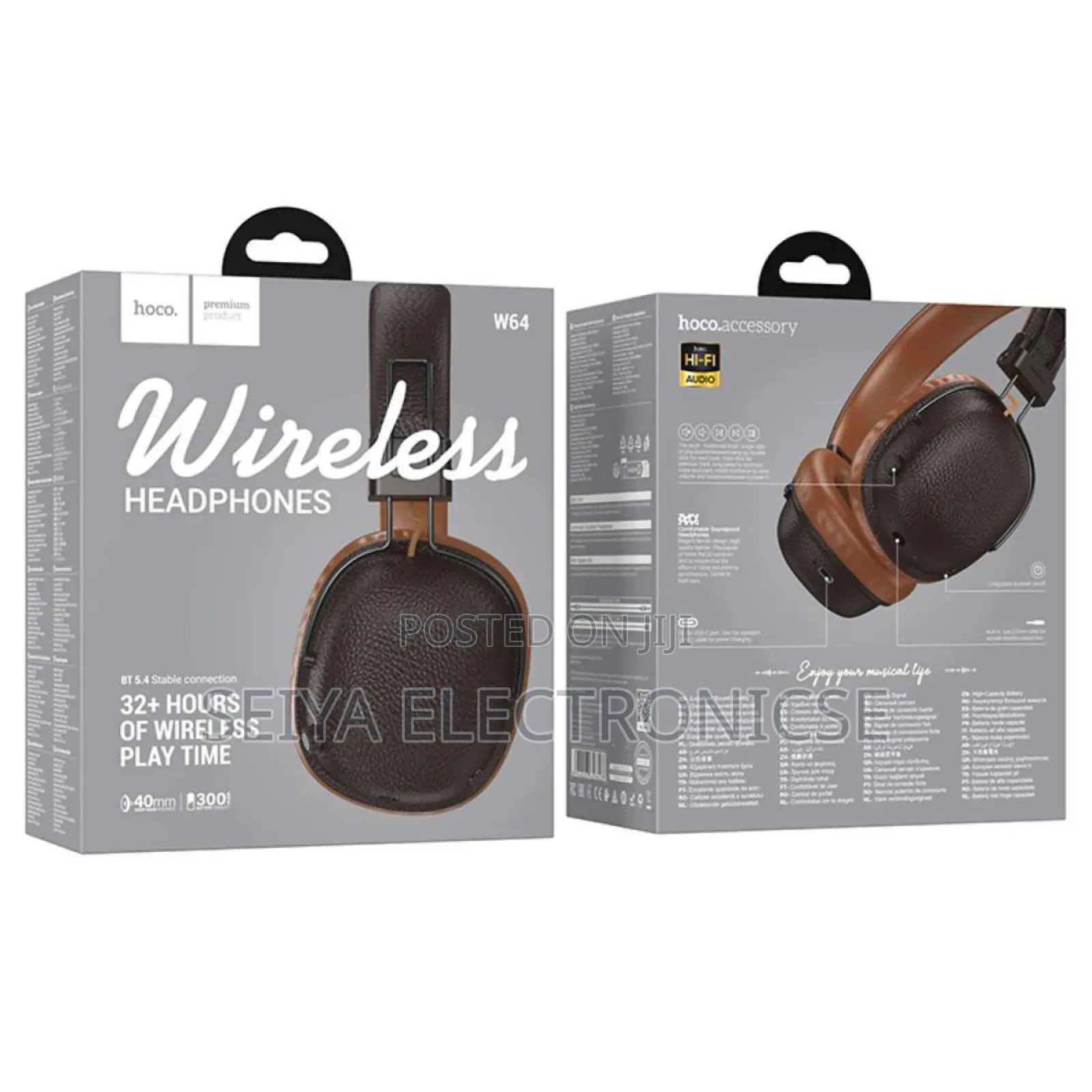 Hoco W64 Wireless Bluetooth at Headphones, Headphones