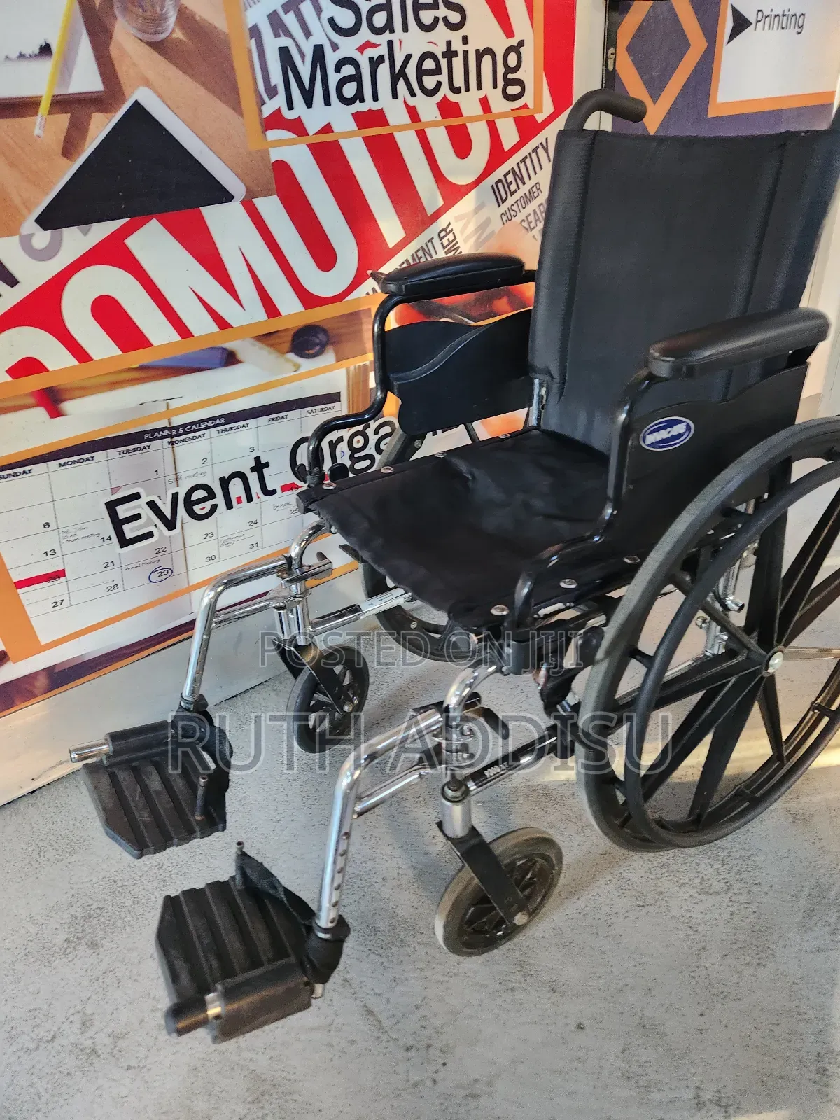 Foldable Strong Wheelchair煞車wheelchair甦我wheelchair奢華wheelchair Bold