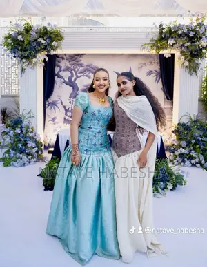 Habesha Kemis Habesha Dress እና ሽፎን የሓበሻ ቀሚስ አልባሳት Traditional Clothes